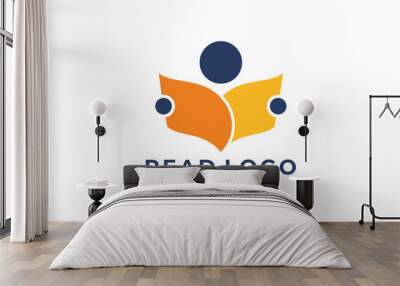 reading logo icon vector isolated Wall mural