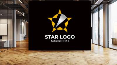 Star logo icon vector isolated Wall mural