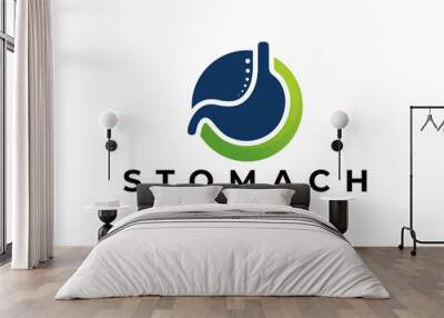 stomach care logo icon vector isolated Wall mural