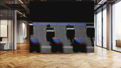 Digital mixer volume slide professional digital audio system. Wall mural