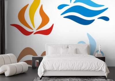 4 Elements Wall mural