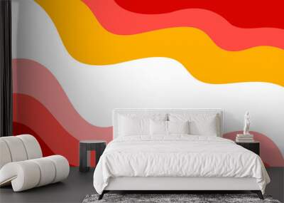 Abstract wavy Background. red and orange background. abstract red and orange color wallpaper for desktop. Abstract curvy orange background. Wall mural