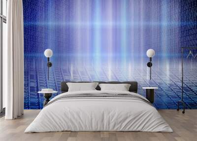 matrix of binary code Wall mural