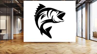 fish abstract logo Wall mural