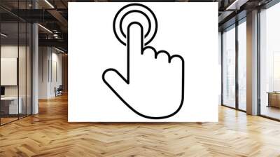 touch outline vector icon Wall mural