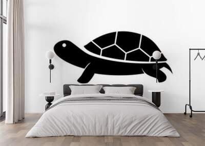 turtle isolated on white Wall mural