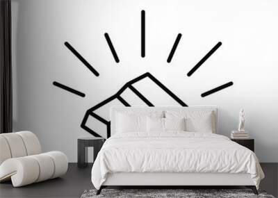 vector gold icon Wall mural