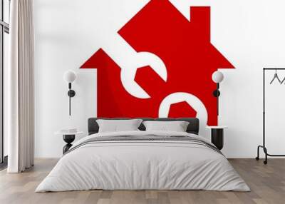 Building logo. Home icon. symbol vector 08. Wall mural