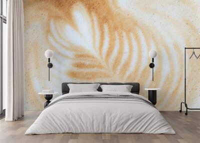 latte art surface background Wall mural