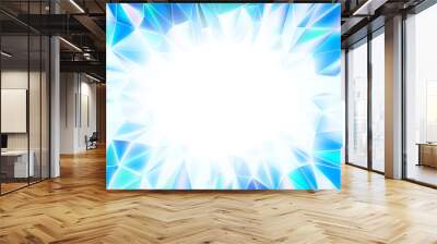 Abstract low poly gem background with white space BG Wall mural