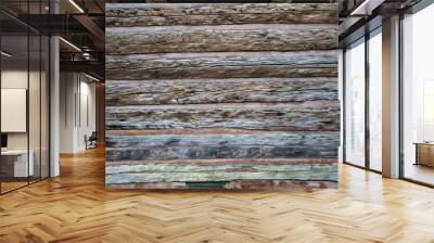 old weathered wood texture Wall mural