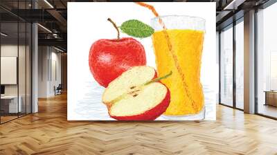 apple fruit juice Wall mural