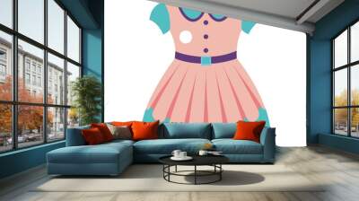 vector babydoll dress Wall mural