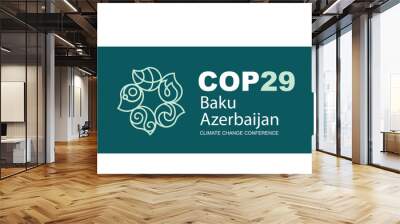 COP 29  Baku Azerbaijan - November 2024 - UN International climate summit Wall mural