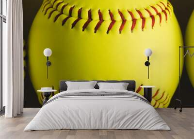 Softball balls Fastpitch softball Wall mural