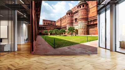 inside agra red fort, india Wall mural