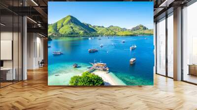 views of kelor island on komodo national park, indonesia Wall mural