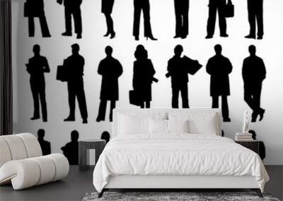 business people on white background. Wall mural