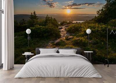 Cadillac Mountain sunset Wall mural