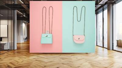 minimalistic color concept collection daily things Wall mural