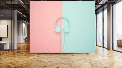 minimalistic color concept collection daily things Wall mural