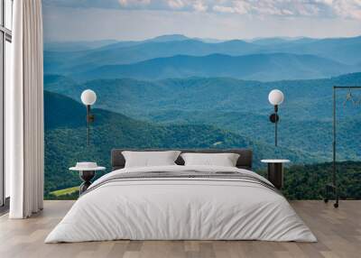 Layers of the Blue Ridge, seen in Shenandoah National Park, Virg Wall mural