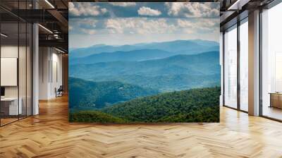 Layers of the Blue Ridge, seen in Shenandoah National Park, Virg Wall mural