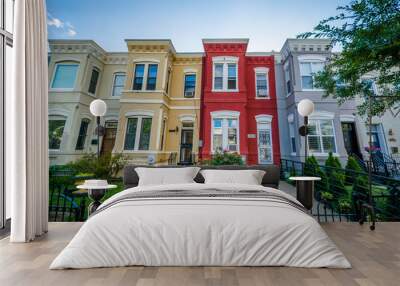 Row houses in Shaw, Washington, DC Wall mural