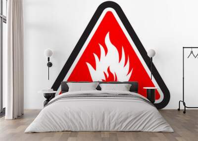 flammable icon vector design illustration Wall mural