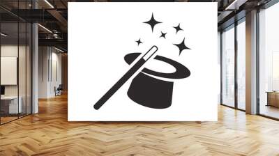 magic wand icon vector template Wall mural