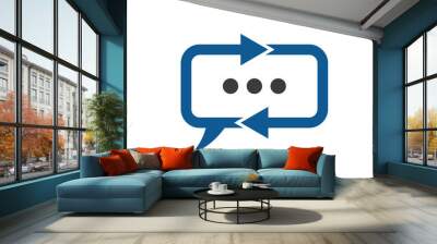 Two Way Communication Chat Consulting Wall mural