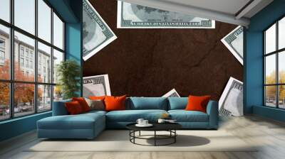 image of money stone background  Wall mural