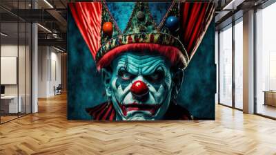 Scary clown Wall mural