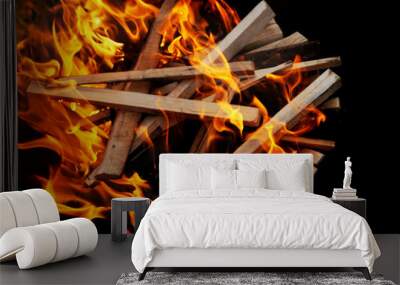 abstract flame and fire texture Wall mural