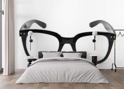 black glasses Wall mural