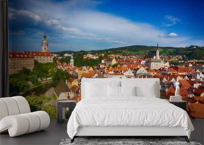 Cesky Krumlov castle in the czech republic Wall mural