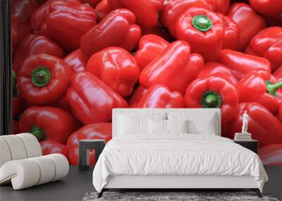 red pepper bells background Wall mural