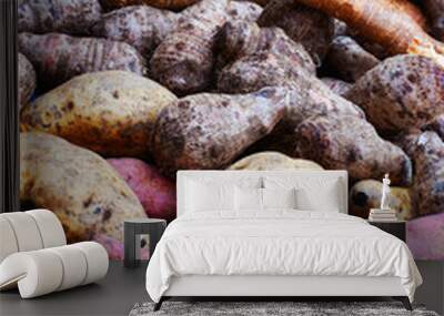 sweet red potatoes from africa Wall mural