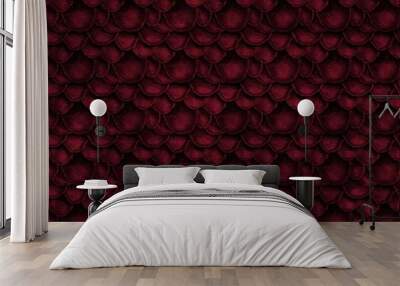 Red scales Wall mural