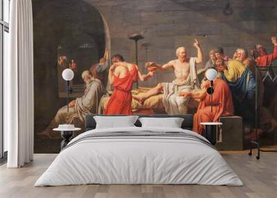 The Death of Socrates Wall mural