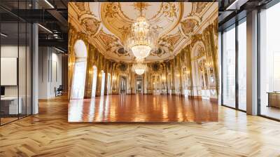 The Ballroom of Queluz National Palace, Portugal Wall mural