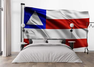 Bahia flag. One of the states of Brazil. White Background. Wall mural