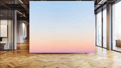 Pastel colors romantic sunrise sky background Wall mural