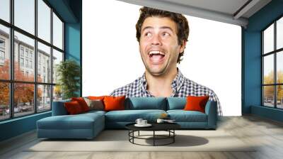 Young happy man isolated Wall mural