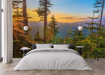 Beautiful Vista of Mount Hood in Oregon, USA. Wall mural