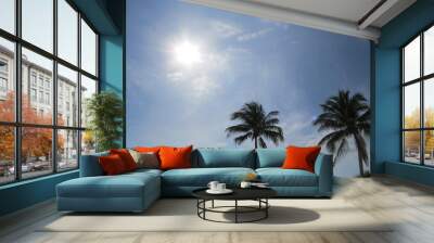 Palm sky Wall mural