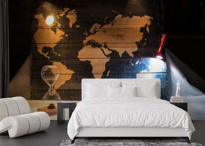 Time to Share the Word of God Light Painting Picture  Wall mural