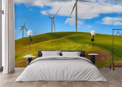 wind turbine in the field Wall mural