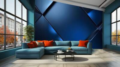 blue steel background Wall mural