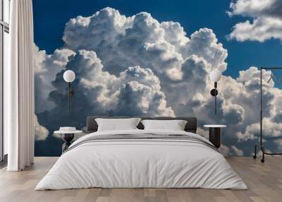 beautiful sky with cumulus clouds Wall mural